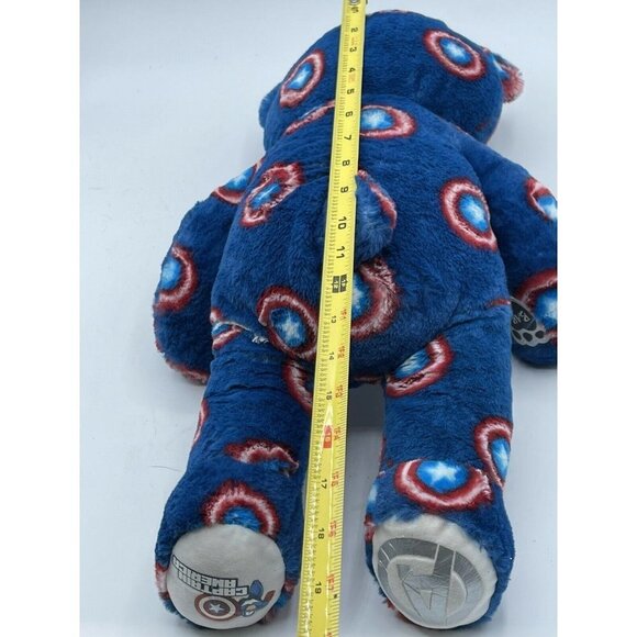 Captain America Teddy Bear Plush Blue - Picture 8 of 9